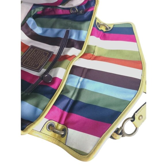 Vintage COACH Leigh 65th Anniversary Legacy Shoulder Bag in yellow - Picture 13 of 16